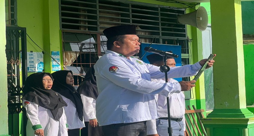 MAN 2 Tapteng Laksanakan Upacara Bendera , Cinta Tanah Air Bukan Sekadar Slogan Kosong bagi Generasi Muda